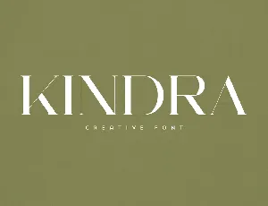 Kindra font