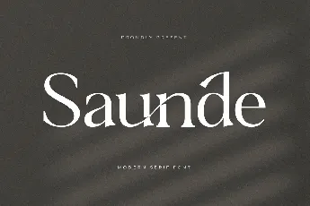 Saunde font