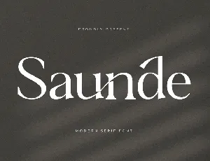 Saunde font