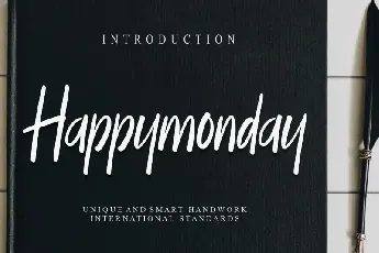 Happymonday Script font