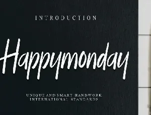 Happymonday Script font