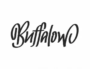 Buffalow Brush Hand Lettering font