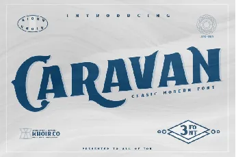 Caravan Display font