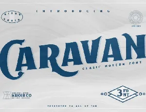 Caravan Display font