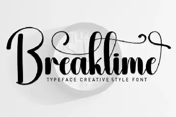 Breaktime Script font