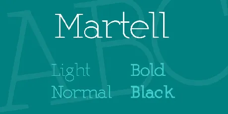 Martel Family font