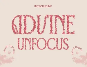 Advine Unfocus font