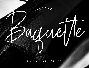 Baquette font