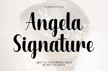 Angela Signature font