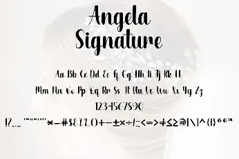 Angela Signature font