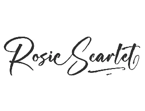Rosie Scarlet Demo font