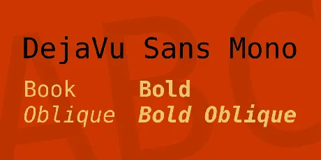 DejaVu Sans Mono font