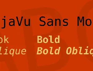 DejaVu Sans Mono font