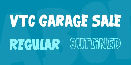 VTC Garage Sale font