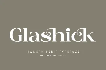 Glashick font