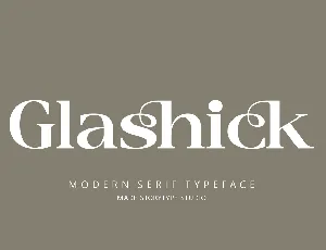 Glashick font