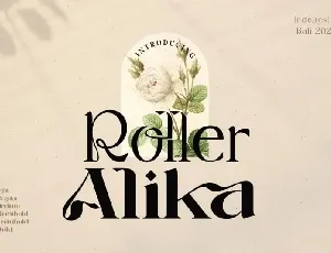 Roller Alika Serif Family font