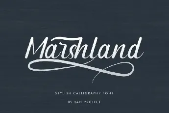 Marshland Calligraphy font