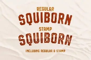 Squiborn Display font