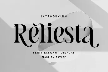 Reliesta font