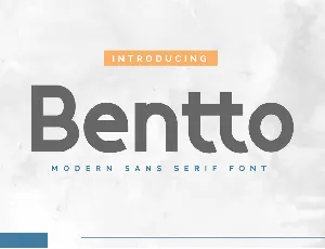 Bentto font