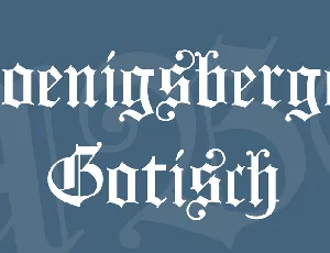 Koenigsberger Gotisch font