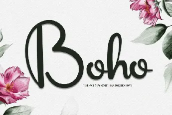 Boho Script Typeface font