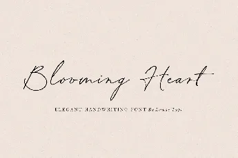 Blooming Heart font