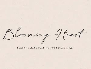 Blooming Heart font