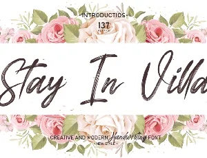 Stay In Villa font