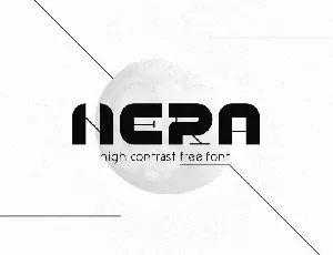 NERA Display font