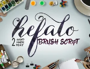 Hefalo Script font