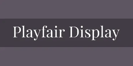 Playfair Display SC font