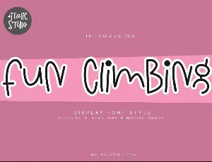 fun climbing (Demo) font