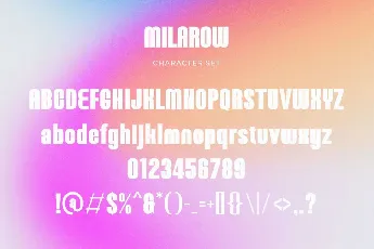 Milarow font