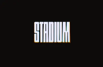 Stadium font