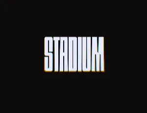 Stadium font