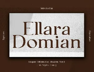 Ellara Domian Family font