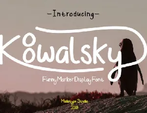 Koowalsky Handwritten font