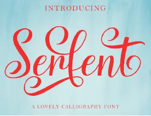 Serfent font