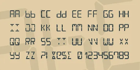 Digital Counter 7 font