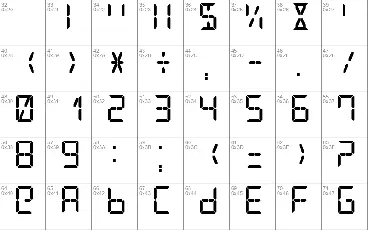 Digital Counter 7 font