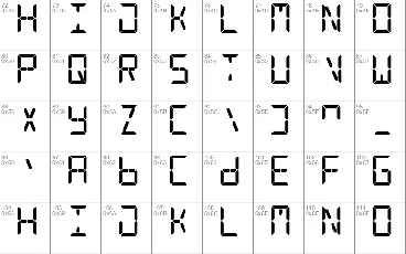 Digital Counter 7 font