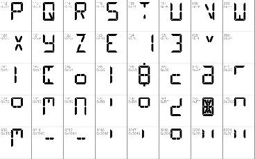 Digital Counter 7 font