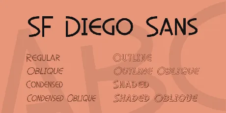 SF Diego Sans font