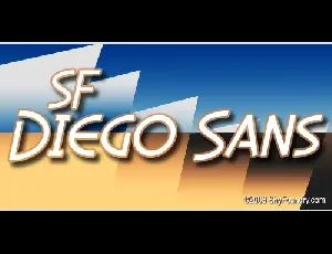 SF Diego Sans font