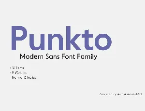 Punkto Family font