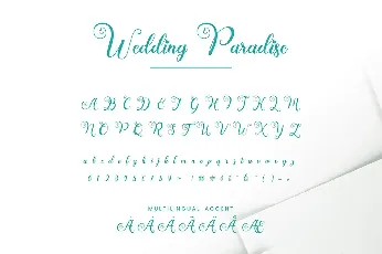 Wedding Paradise font