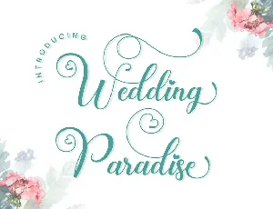 Wedding Paradise font