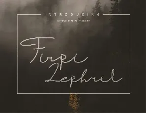 Firpi Lephril Handwritten font